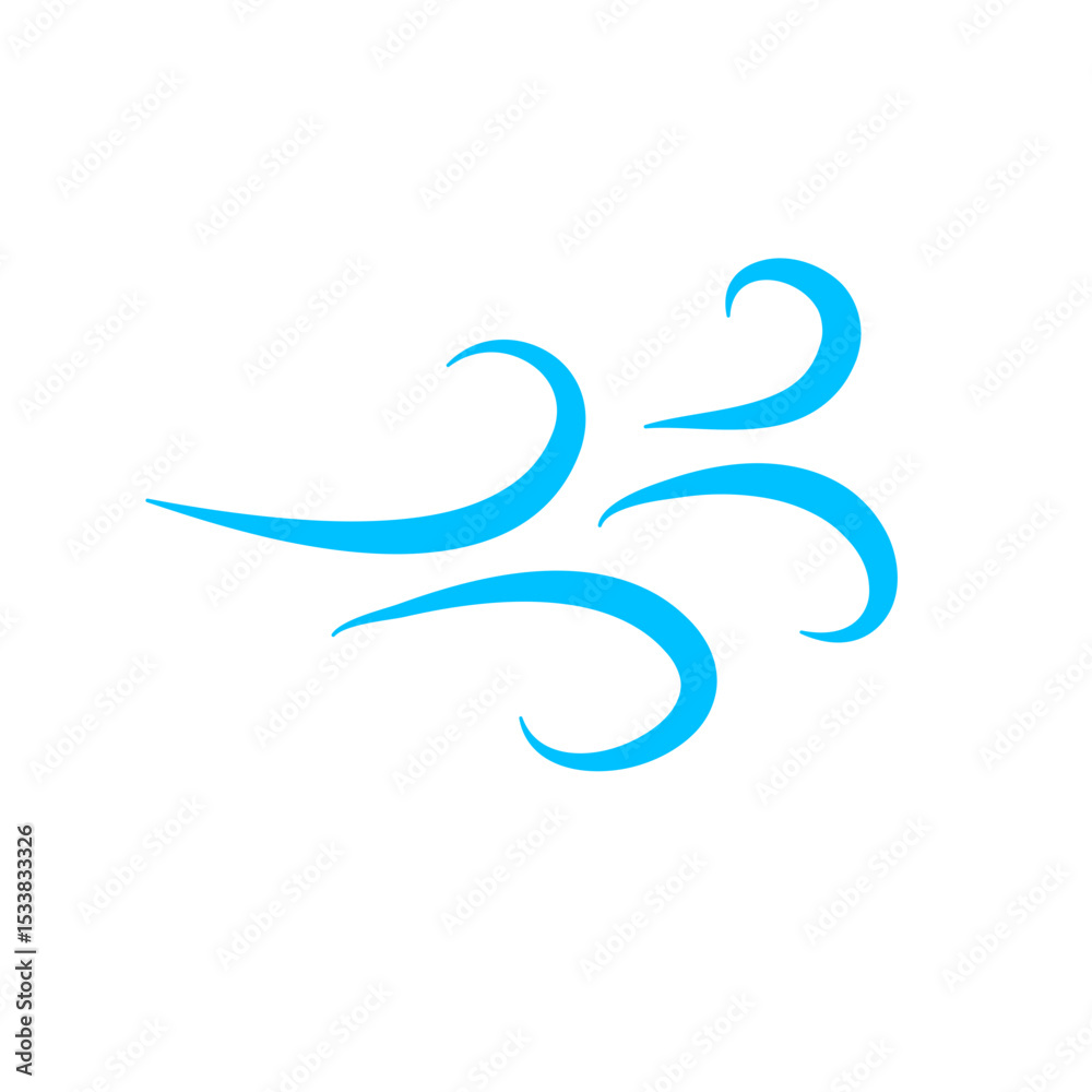 Obraz premium Blue Wind Line
