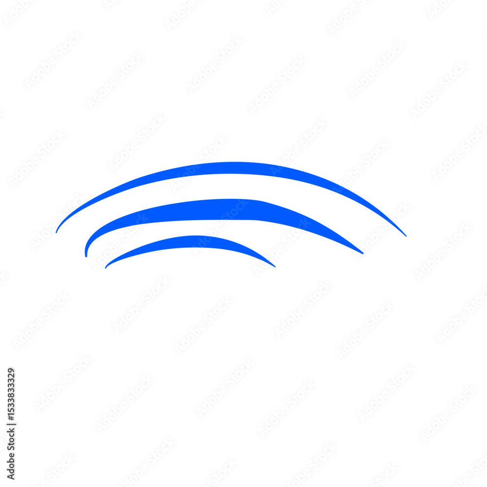 Obraz premium Blue Wind Line