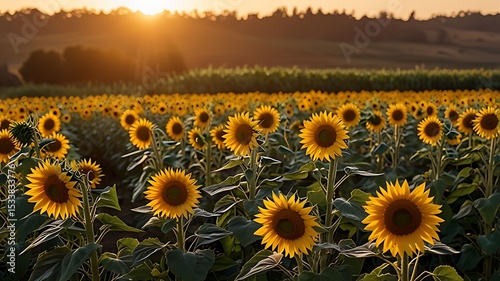 field of sunflowers