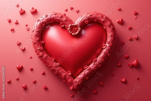 Romantic Heart with Petals