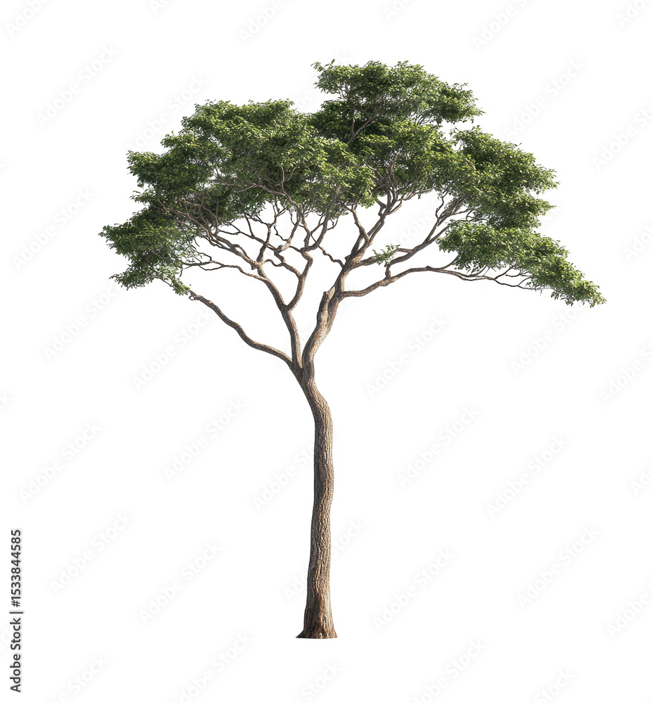 Obraz premium Isolated tree with full canopy