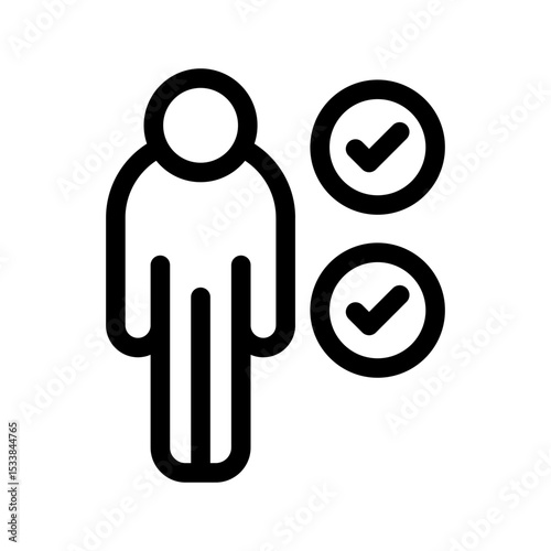 Qualified Icon Vector Symbol Design Illustration