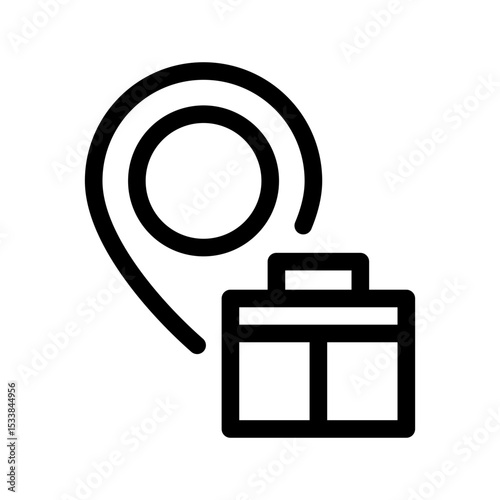 Job Fair Icon Vector Symbol Design Illustration