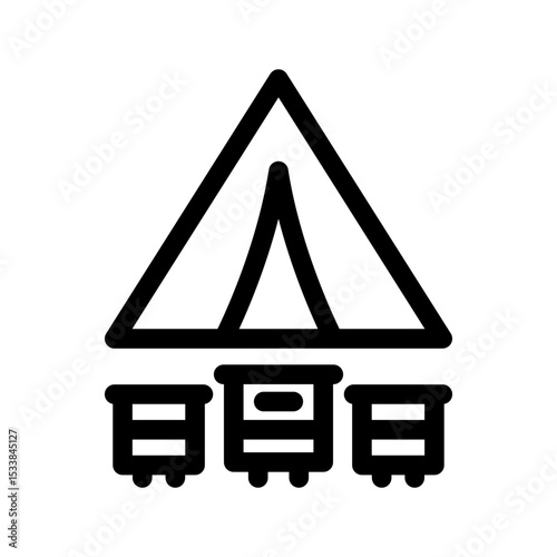 Apiary Icon Vector Symbol Design Illustration