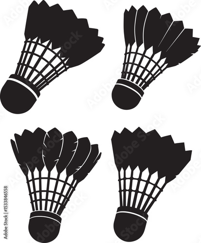 badminton racket and shuttlecock