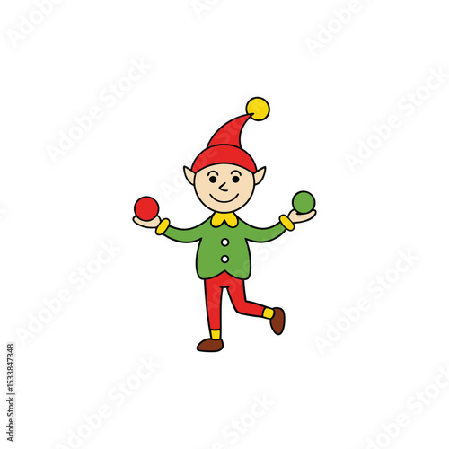 clown with balloons