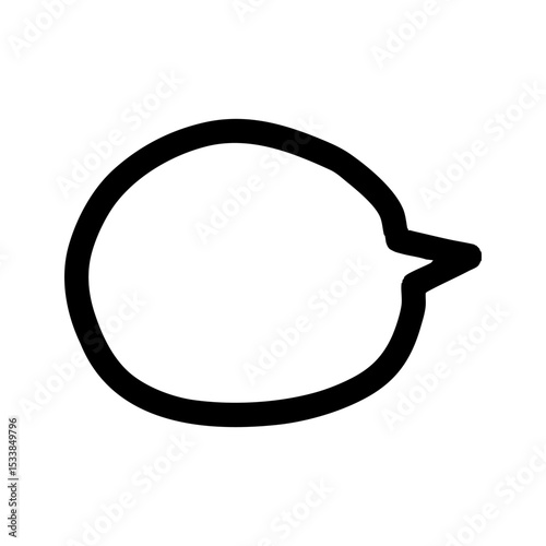 手描きのフキダシのイラスト