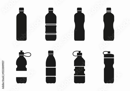 Water bottles silhouette collection for sport hydration