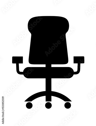 vector illustration of office chair with trendy design