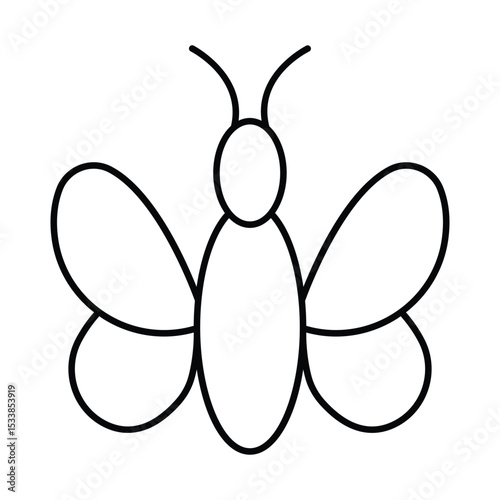 Butterfly thinline icon , vector, pixel perfect, illustrator file 
