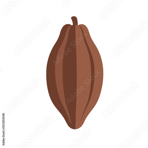 A stylized pumpkin illustration showcasing its smooth contours and rich colors