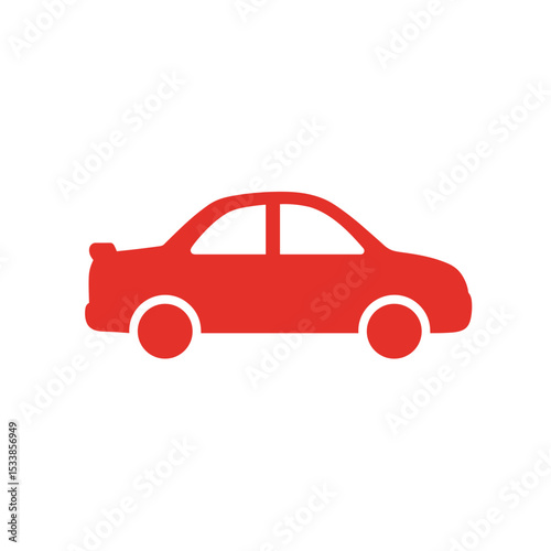 Abstract design featuring red circles and a minimalist white background, ideal for modern art