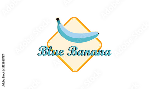Blue Banana vector for food company