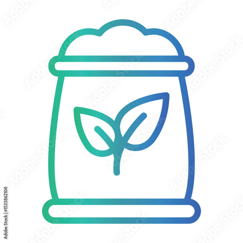 Fertilizer Color gradient illustration vector icon which can easily modify or edit 
