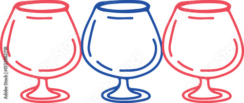 Restaurant alcoholic drink Line art	
