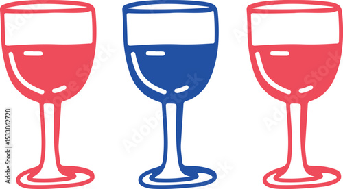 Restaurant alcoholic drink Line art	
