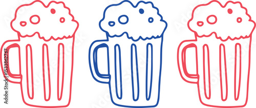 Restaurant alcoholic drink Line art	
