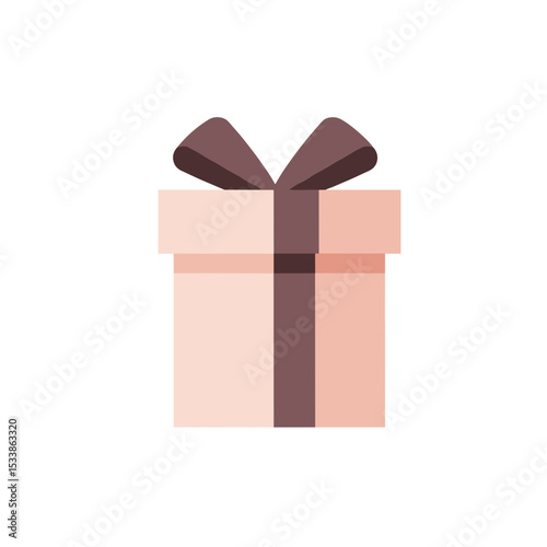 A beautifully wrapped gift box with decorative elements, set against a soft background