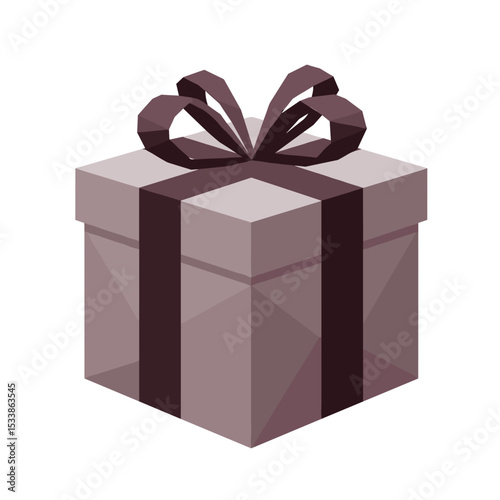 A beautifully wrapped gift box with an elegant bow, set against a minimalist background