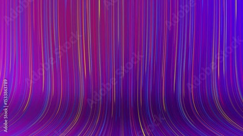 Colorful neon bright pink, blue and white lines falling down. Seamless looping abstract background animation video.