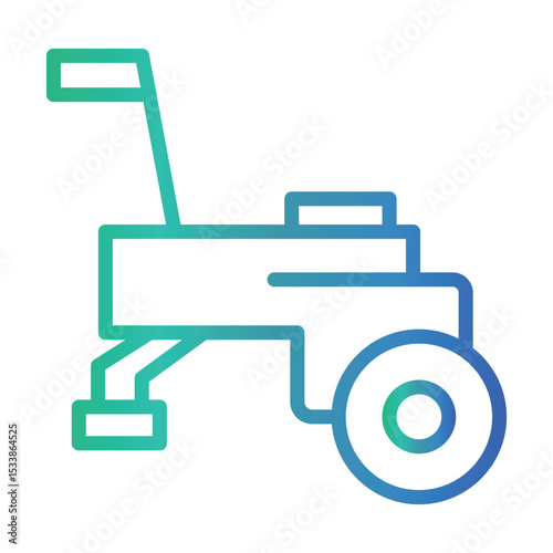 Soil Cultivator Color gradient illustration vector icon which can easily modify or edit 
