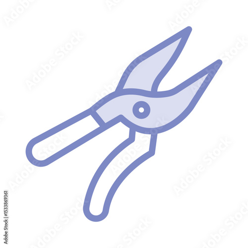 Pruning Shears duotone line icon , vector, pixel perfect, illustrator file  
