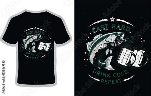 Cast Hard Drink Cold Repeat typography design