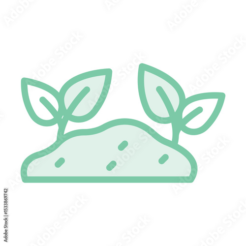 Sprout duotone line icon , vector, pixel perfect, illustrator file 
