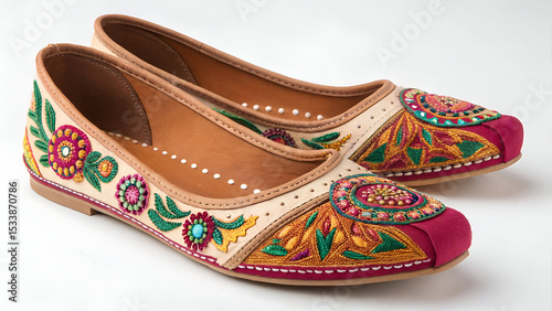 Handcrafted Golden Khussa - Ladies Footwear 
