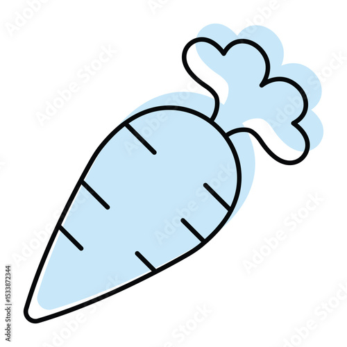 Carrot color shadow thinline icon , vector, pixel perfect, illustrator file 
