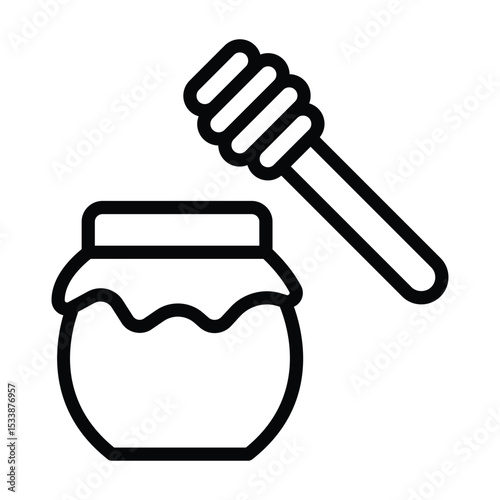 Honey line icon , vector, pixel perfect, illustrator file  
