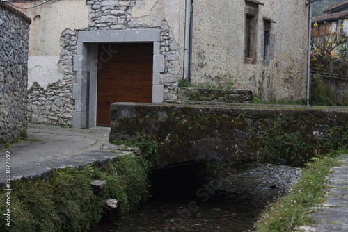 Street in the village of Leitza, Spain