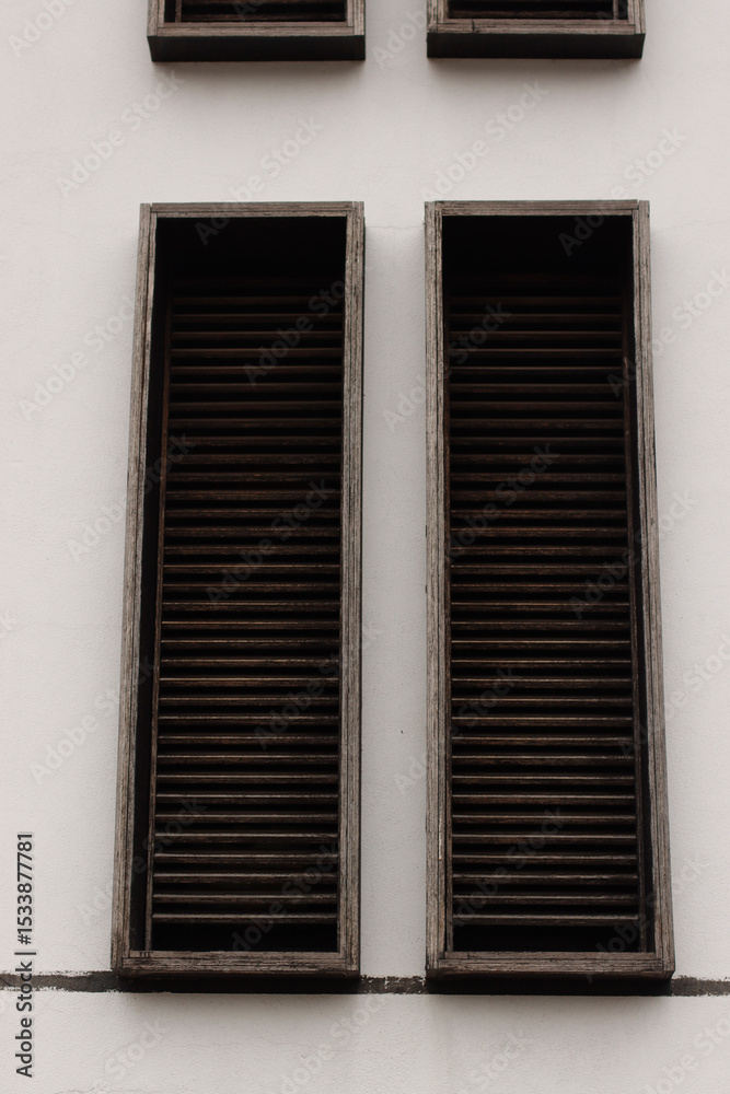 Fototapeta premium Wooden shutters of a house