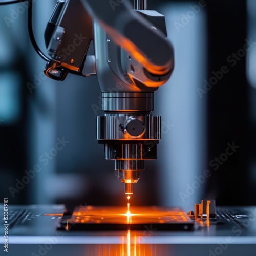 High-Precision Robotic Laser Welding Process in Modern Factory