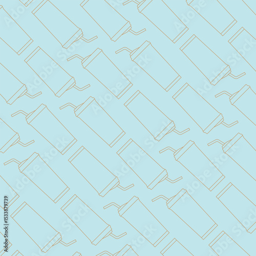 Square pastel color vector coffee cup icon background image