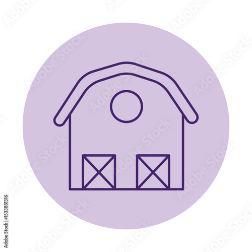 Barn vector, pixel perfect, illustrator file   
