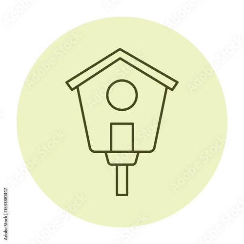 Birdhouse vector, pixel perfect, illustrator file  
