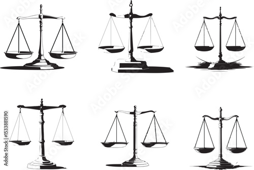 scales of justice vector