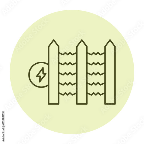 Electric Fence vector, pixel perfect, illustrator file  
