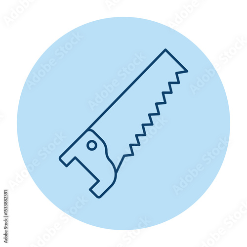 Handsaw vector, pixel perfect, illustrator file  
