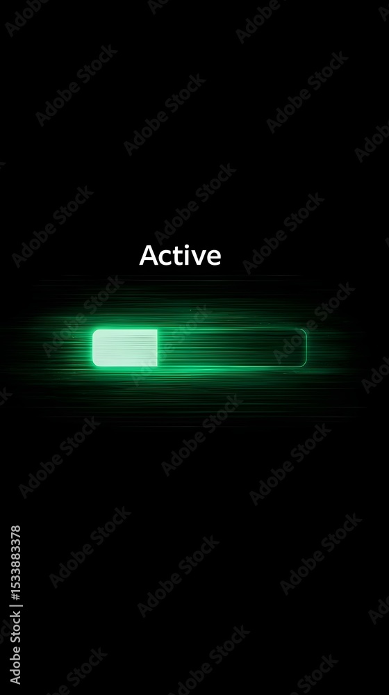 Active loading progress bar indicator Active loading progress bar indicator