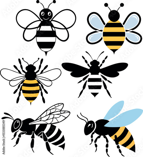 Bee silhouette 