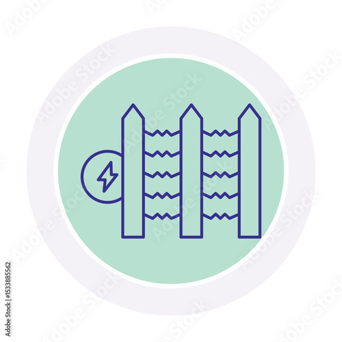Electric Fence vector, pixel perfect, illustrator file 


