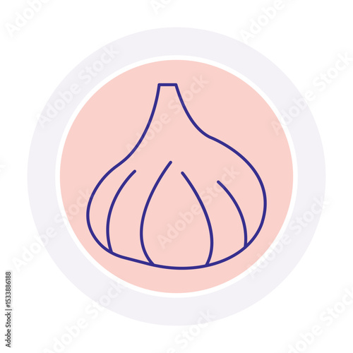 Garlic vector, pixel perfect, illustrator file 
