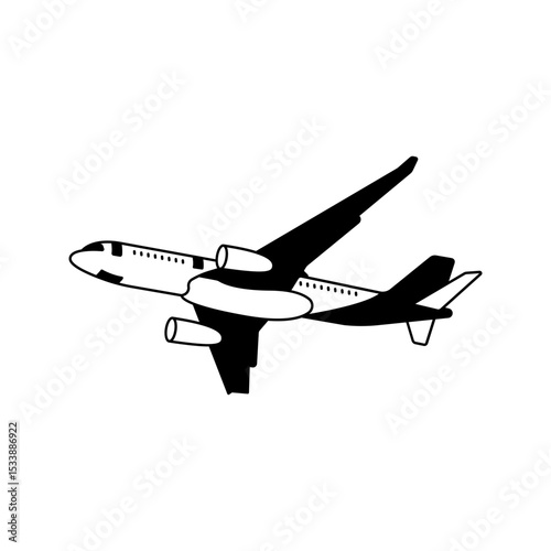 vector illustration of airplane