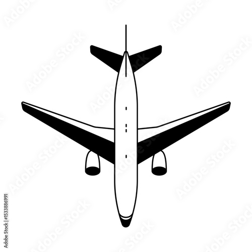 vector illustration of airplane