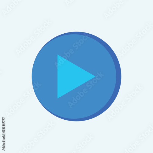 blue play button