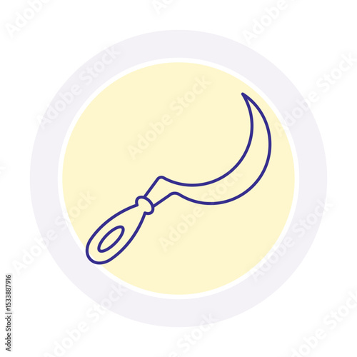 Sickle Blade vector, pixel perfect, illustrator file 

