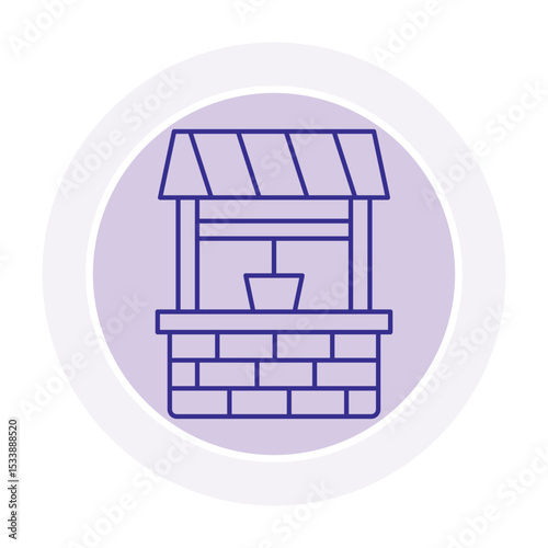 Water Well vector, pixel perfect, illustrator file 
