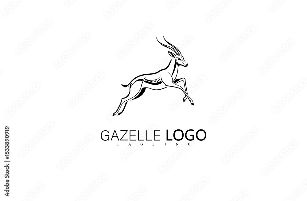 Stylish Jumping Gazelle Logo Vector Illustration with Sleek Silhouette. Elegant Wildlife Branding for Nature Business Identity, Minimal Outdoor Company Logo, or Creative Deer Symbol Design.
Stylish Jumping Gazelle Logo Vector Illustration with Sleek Silhouette. Elegant Wildlife Branding for Nature Business Identity, Minimal Outdoor Company Logo, or Creative Deer Symbol Design.
